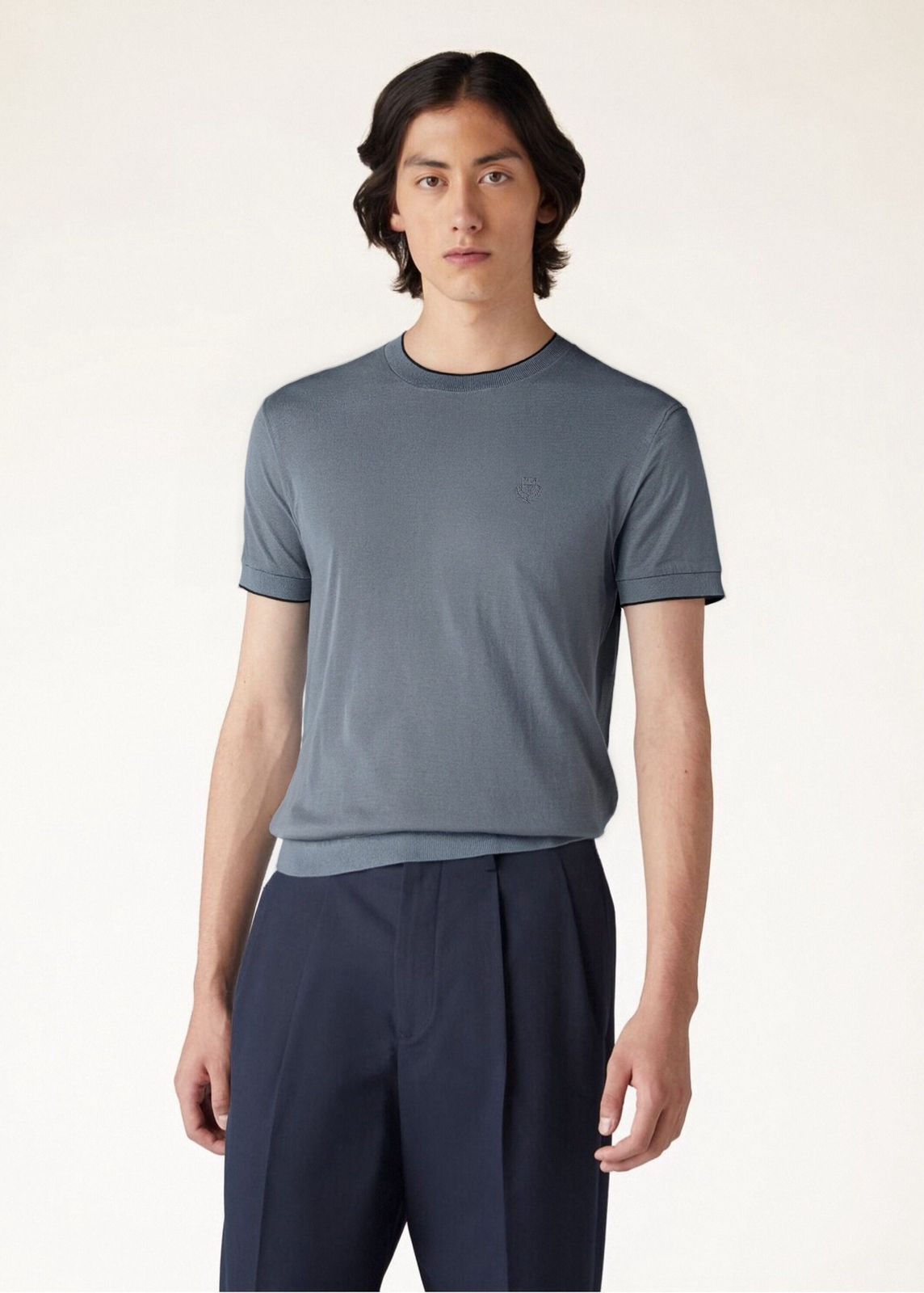 LORO PIANA Silk and Cotton-Blend T-Shirt - Image 3