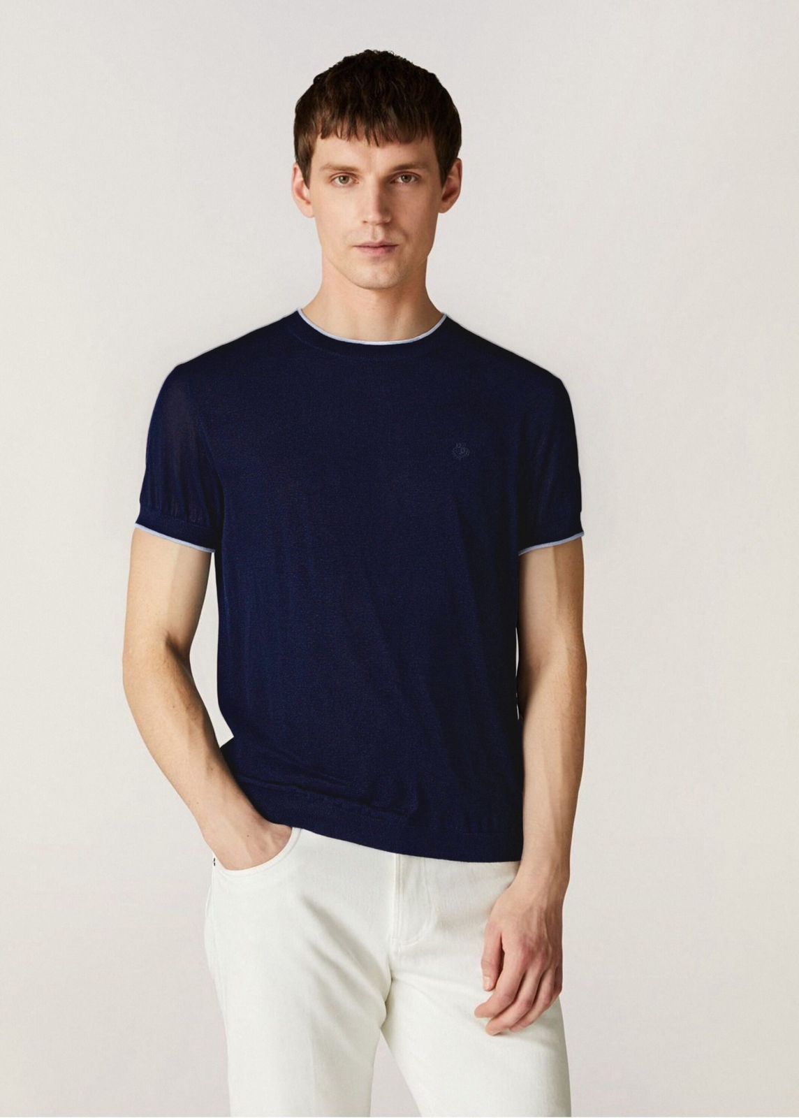 LORO PIANA Silk and Cotton-Blend T-Shirt - Image 4