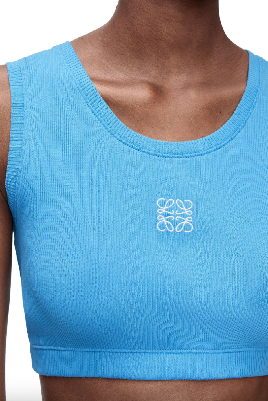 Loewe Cropped Anagram tank top in cotton