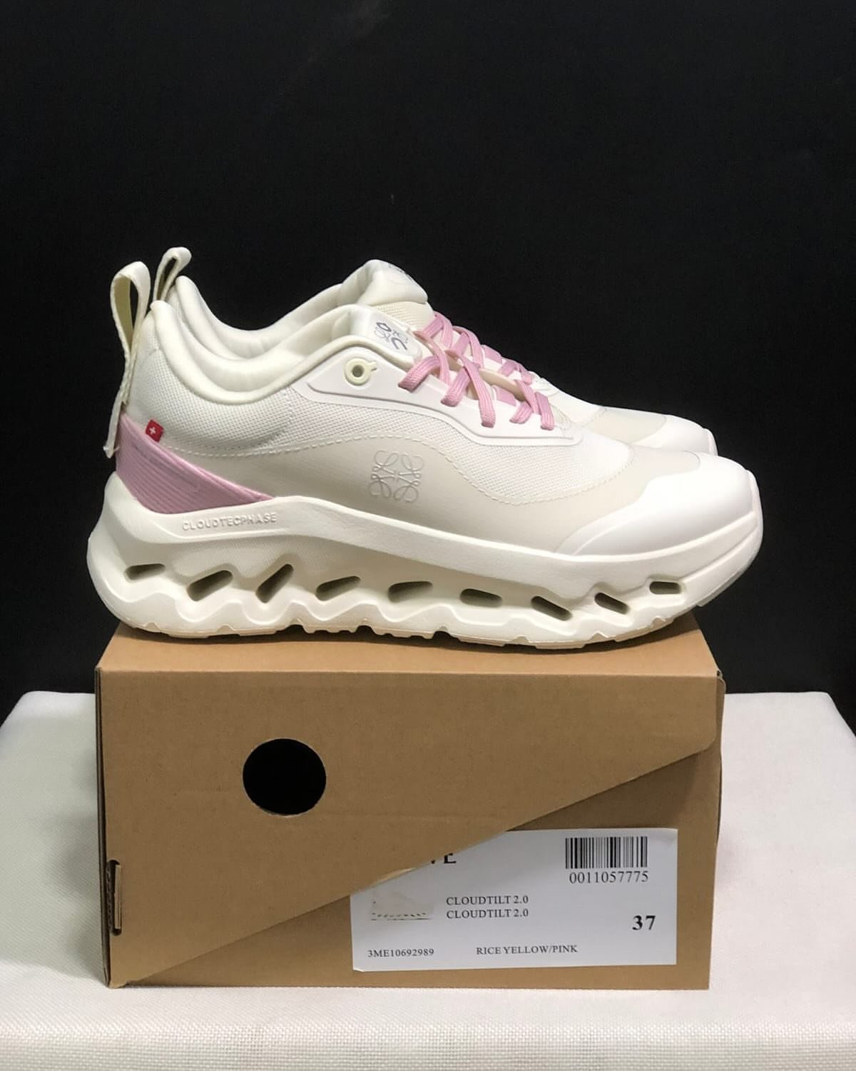 On Running Cloud x Loewe Tilt White Pink Luxury Unisex Sneakers