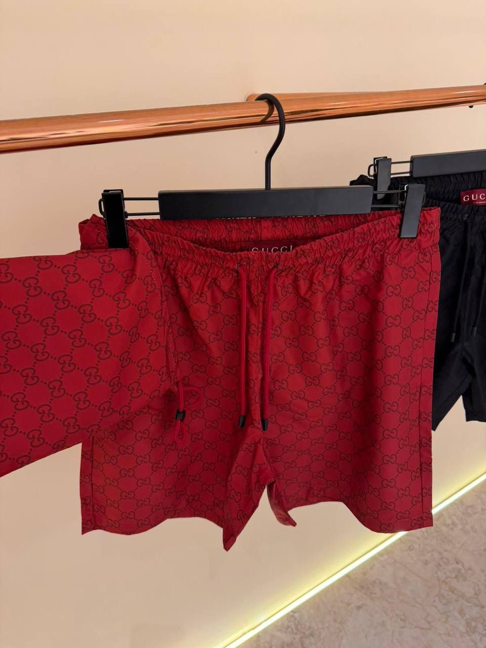 Gucci GG Print Nylon Swim Shorts