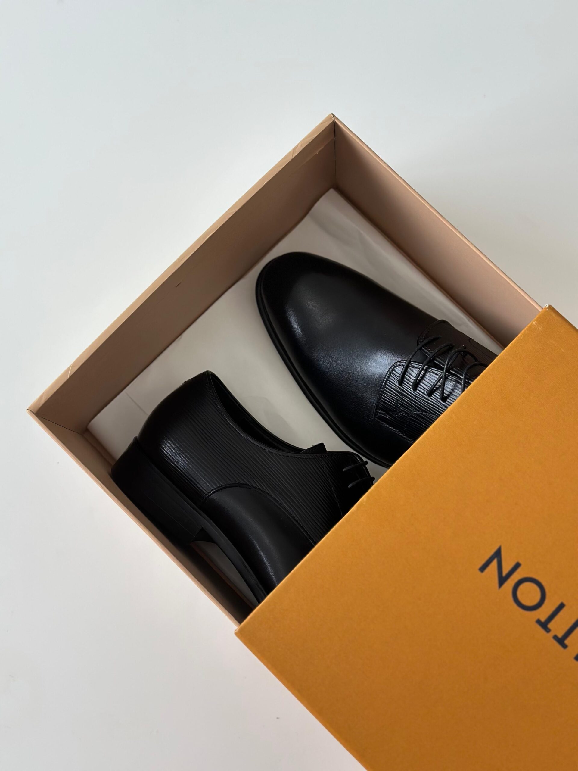 Louis Vuitton Black Leather Haussmann Derby - Image 3